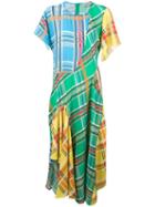 Preen By Thornton Bregazzi - Checked Panel Dress - Women - Polyester/spandex/elastane - S, Polyester/spandex/elastane