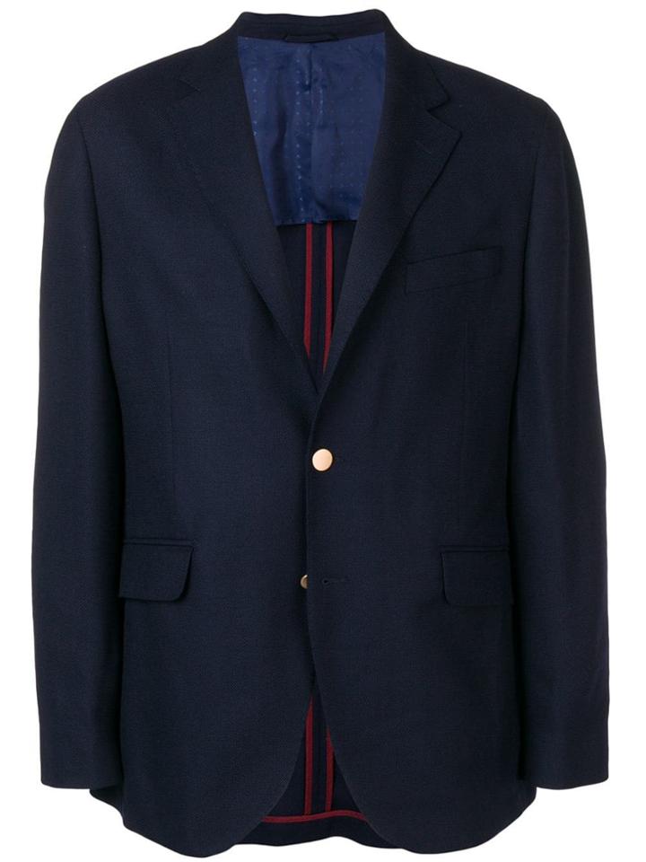 Hackett Classic Single-breasted Blazer - Blue