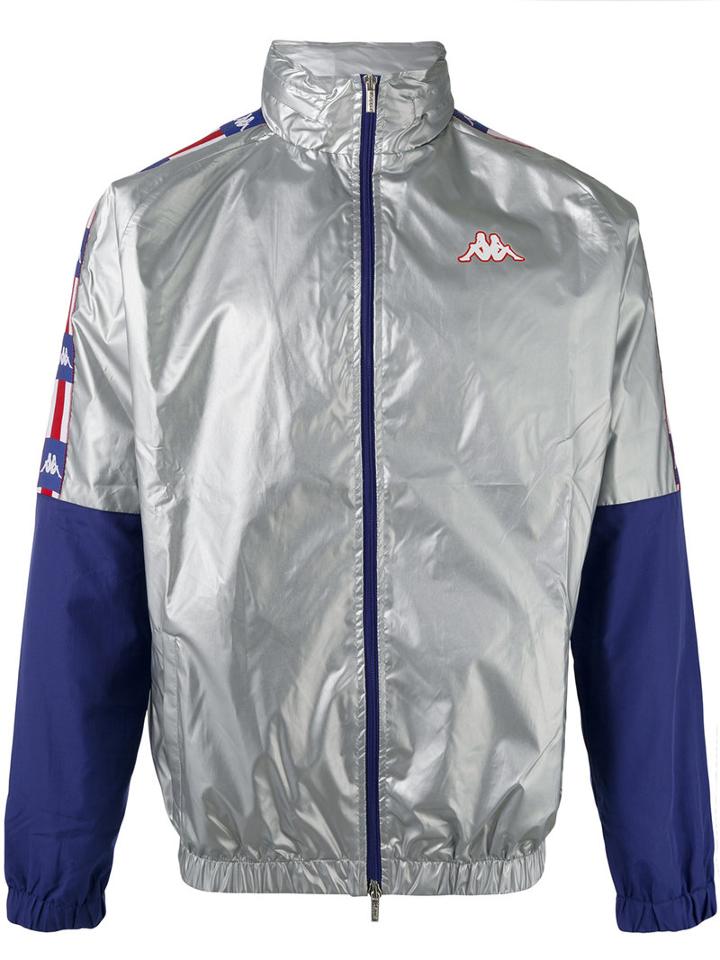 Kappa - Colour-block Bomber Jacket - Men - Polyester - M, Grey, Polyester
