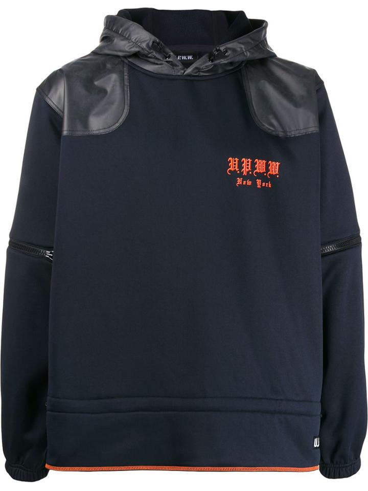U.p.w.w. Zip-off Sleeve Hoodie - Black