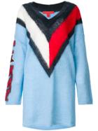 Hilfiger Collection Tommy Chevron Oversized Dress - Multicolour