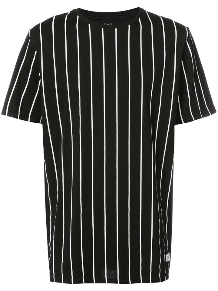 Stampd Striped Top - Black