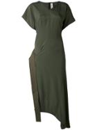 Marni Asymmetric Wrap Dress - Green