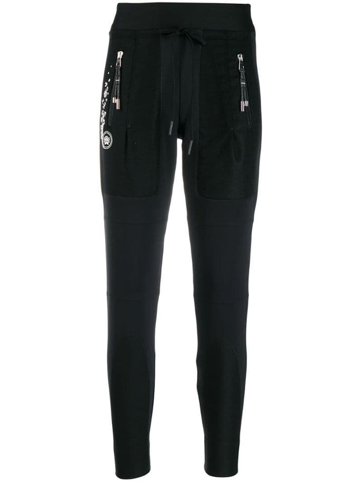 High By Claire Campbell Floral Printed Sweatpants - Black