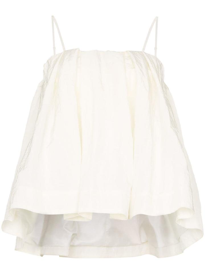Simone Rocha Paper Spaghetti Strap Top - Neutrals