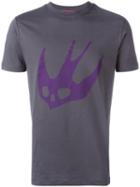 Mcq Alexander Mcqueen Skull Swallow T-shirt, Men's, Size: Xl, Grey, Cotton
