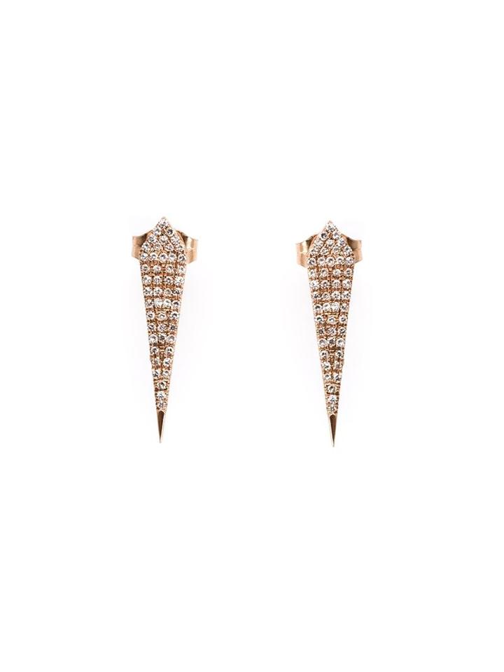 Sw/tch Diamond Bolt Earrings