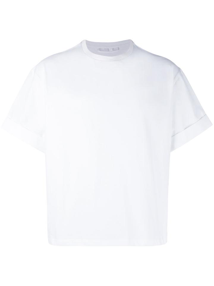 Neil Barrett Boxy T-shirt, Women's, Size: Medium, White, Cotton
