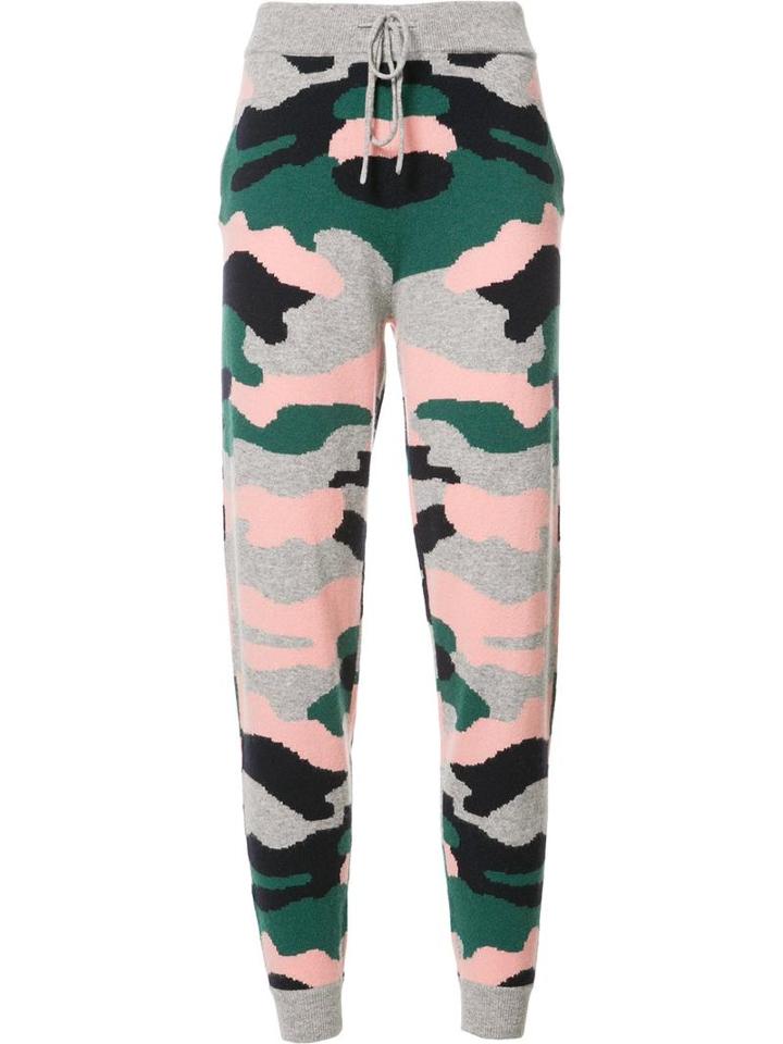 Chinti And Parker Military Print Track Pants, Women's, Size: Medium, Cashmere/mercerized Wool