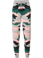 Chinti And Parker Military Print Track Pants, Women's, Size: Medium, Cashmere/mercerized Wool