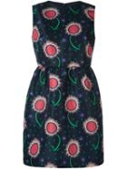 Red Valentino Floral Print Faille Dress