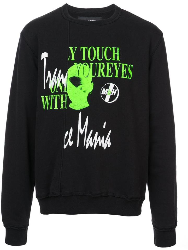 Misbhv Printed Crew Neck Sweatshirt - Black