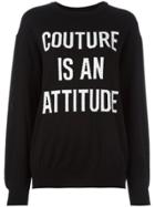 Moschino Loose Fit Jumper - Black