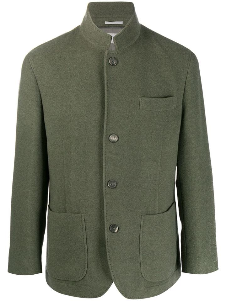 Brunello Cucinelli Long-sleeve Fitted Blazer - Green