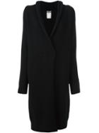 Kristensen Du Nord Shawl Collar Cardi-coat, Women's, Size: 1, Black, Cashmere/wool