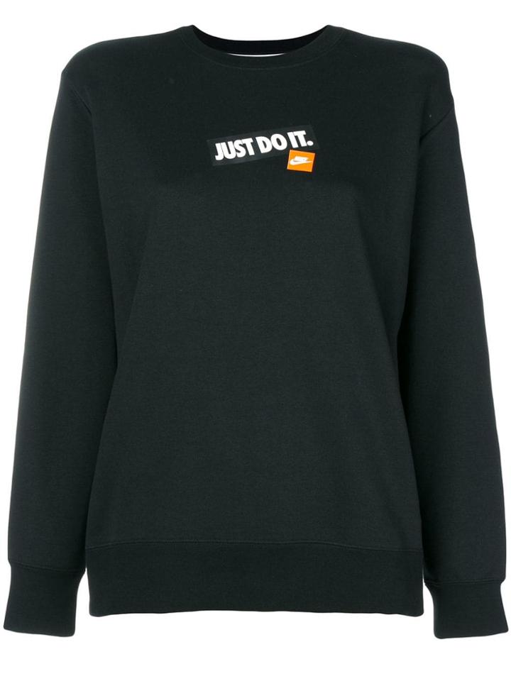 Nike 'just Do It' Sweatshirt - Black