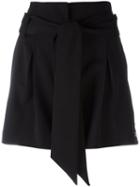 Iro Sigler Shorts, Women's, Size: 34, Black, Cotton/spandex/elastane/virgin Wool