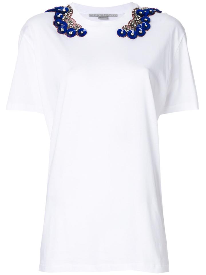Stella Mccartney Sequin-embellished T-shirt - White