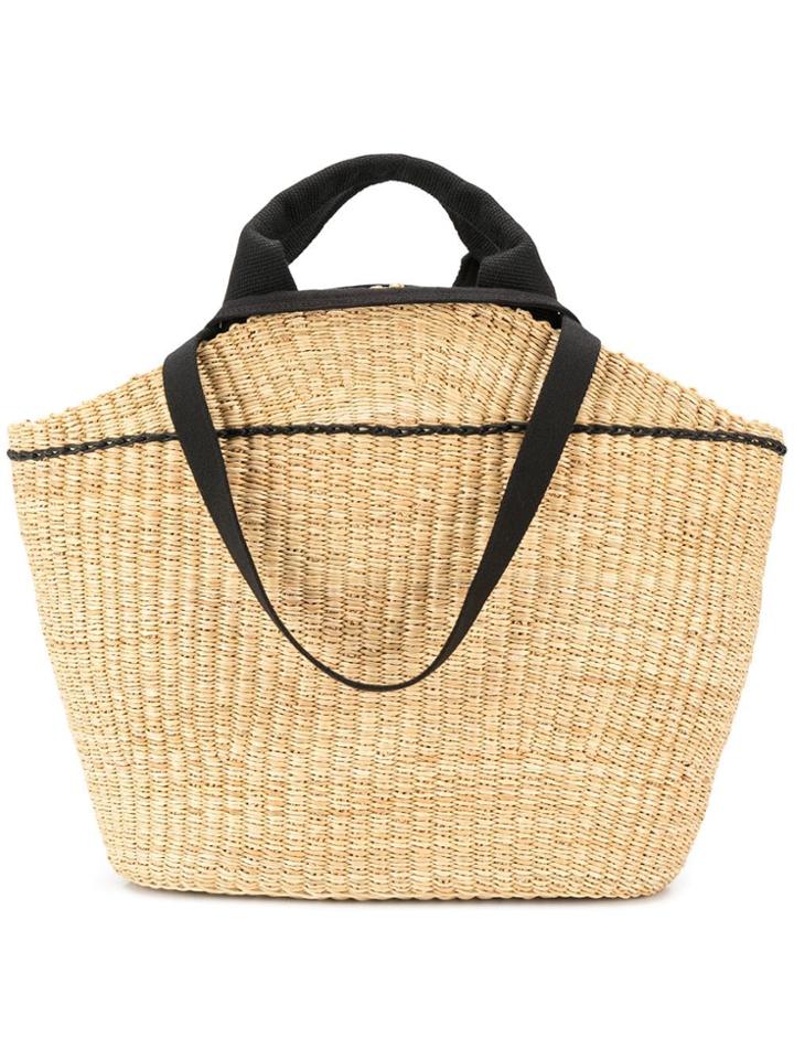 Muun Woven Tote Bag - Brown
