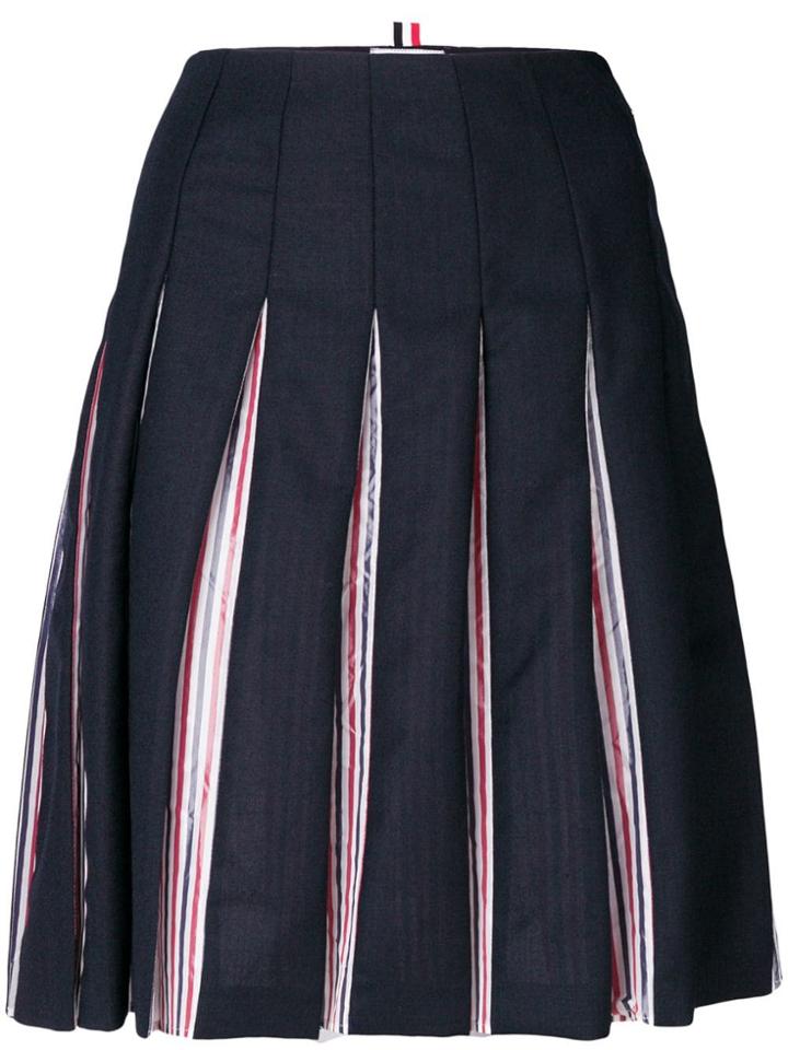 Thom Browne Insert Lining Pleated Skirt - Blue