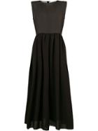 Jil Sander Sheer Sleeveless Dress - Black