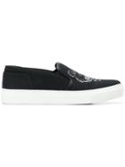 Kenzo Laceless Logo Sneakers - Black