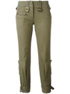 Christian Dior Vintage Cropped Trousers, Women's, Size: 34, Green