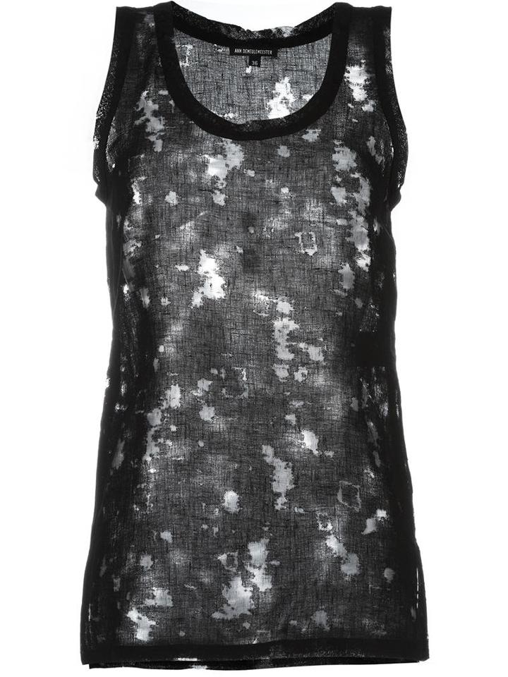 Ann Demeulemeester Silkwood Vest, Women's, Size: 38, Black, Linen/flax/nylon