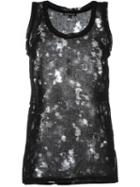 Ann Demeulemeester Silkwood Vest, Women's, Size: 38, Black, Linen/flax/nylon