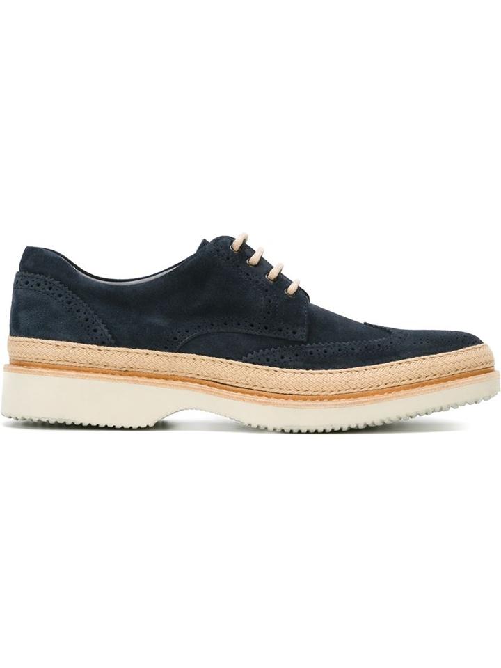 Hogan Thick Sole Brogue Shoes