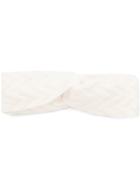 Missoni Zigzag Pattern Headband - White