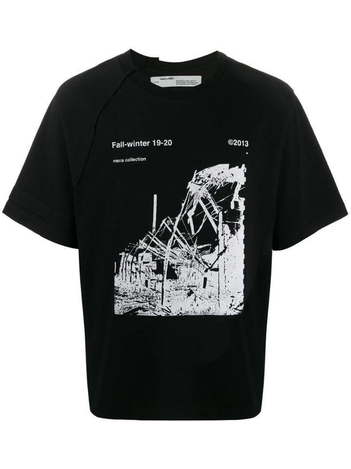 Off-white Photographic Print Logo T-shirt - Black