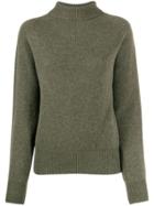 Ymc Rollneck Knit Sweater - Green