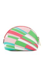 Emilio Pucci Geranium And Green Shell Print Beauty Case