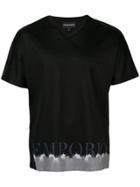 Emporio Armani Cactus Print T-shirt - Black