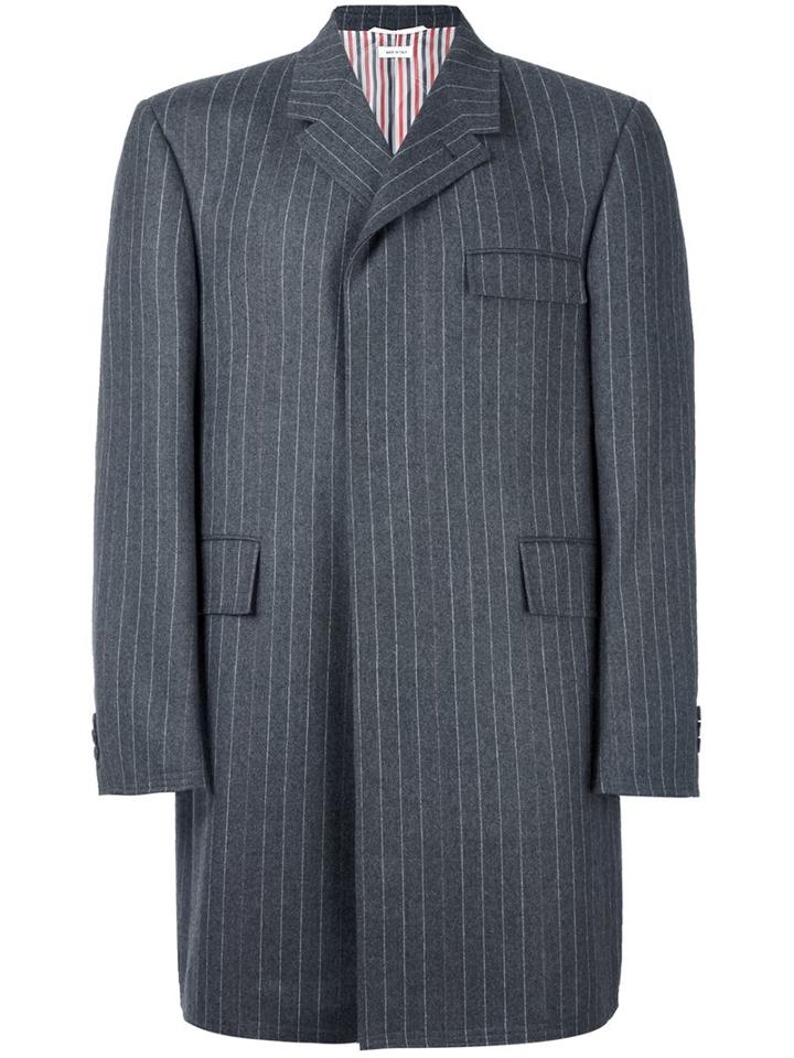 Thom Browne Long Pinstripe Jacket
