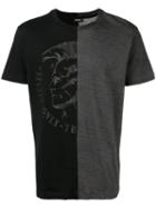 Diesel Contrast T-shirt, Men's, Size: Xl, Black, Cotton