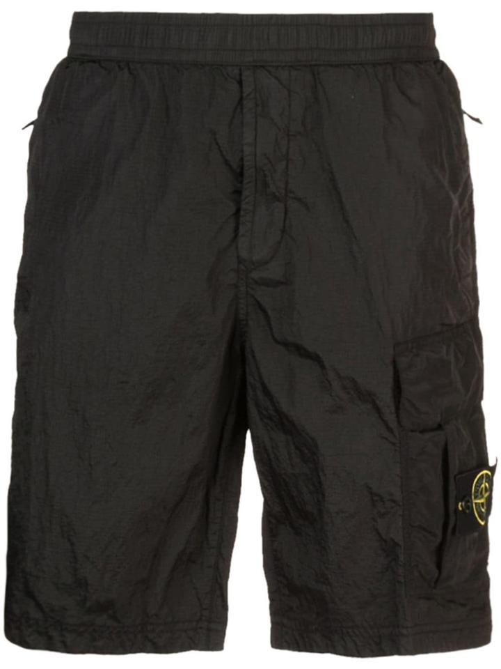 Stone Island Nylon Shorts - Black