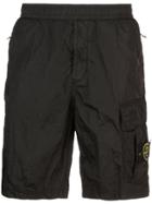 Stone Island Nylon Shorts - Black