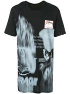 Boris Bidjan Graphic Mid-length T-shirt - Black