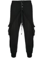 Greg Lauren Tapered Track Pants - Black