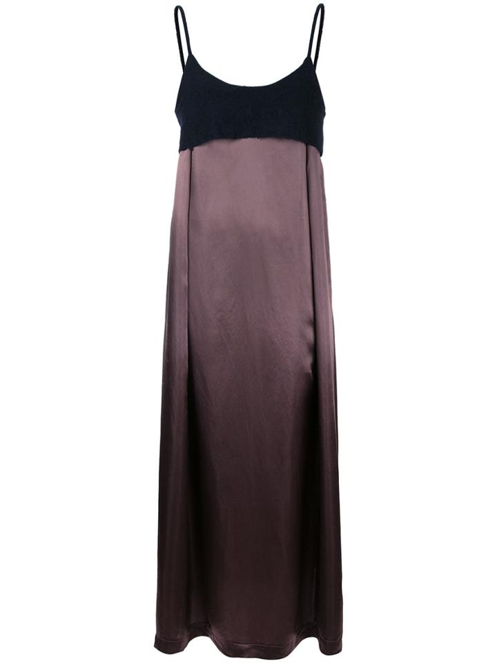 Comme Des Garçons Vintage Contrast Maxi Dress - Red