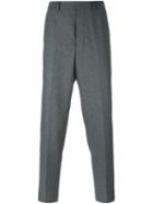 Ami Alexandre Mattiussi Carrot Fit Trousers, Men's, Size: 46, Grey, Polyamide/polyester/wool