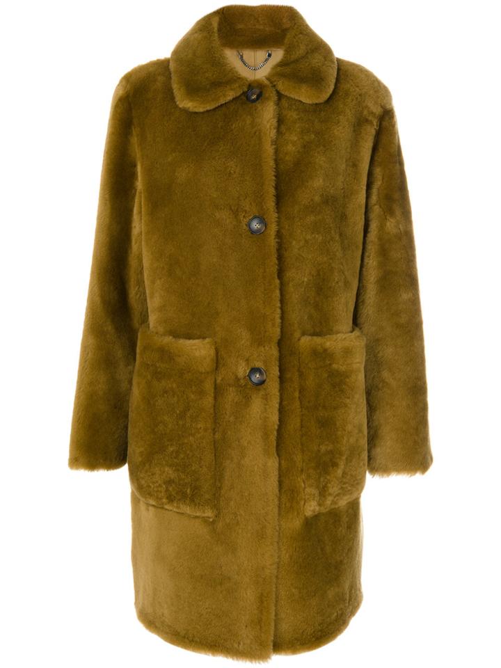 Desa 1972 Savanah Fur Coat - Yellow & Orange