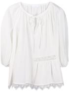 P.a.r.o.s.h. Lace Embroidered Blouse - White