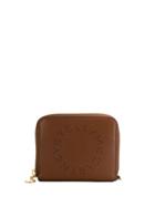 Stella Mccartney Perforated Logo Wallet - Brown