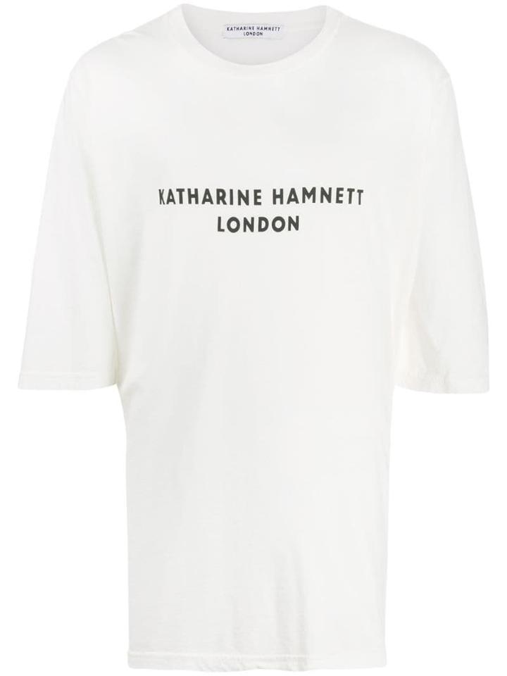 Katharine Hamnett London Oversized Logo T-shirt - White
