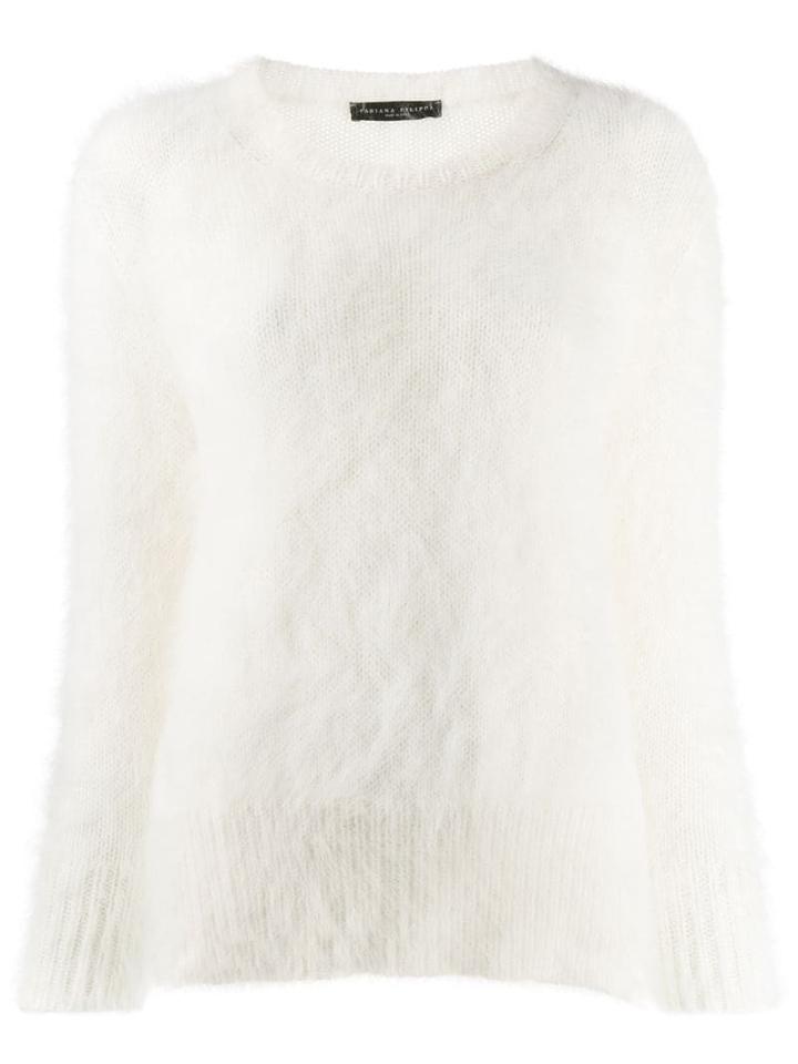 Fabiana Filippi Fluffy Jumper - White