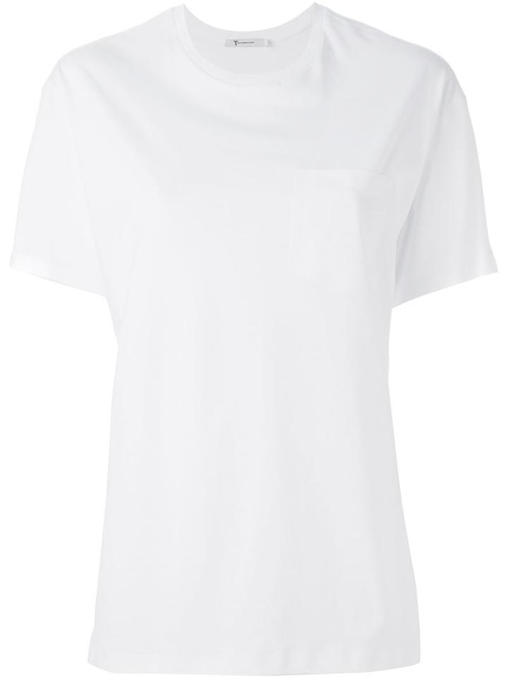 T By Alexander Wang Oversized T-shirt, Women's, Size: Small, White, Cotton
