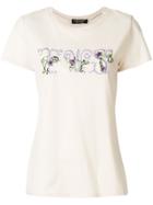 Twin-set Embroidered Logo T-shirt - Nude & Neutrals